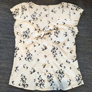 Odille button shirt size 4 tie